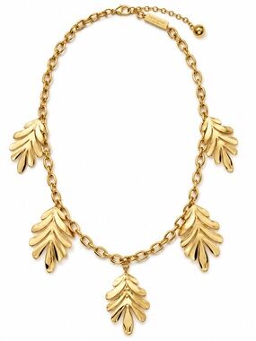 NWT Kate Spade A New Leaf Gold Statement Necklace